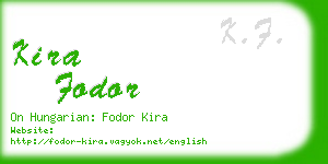 kira fodor business card